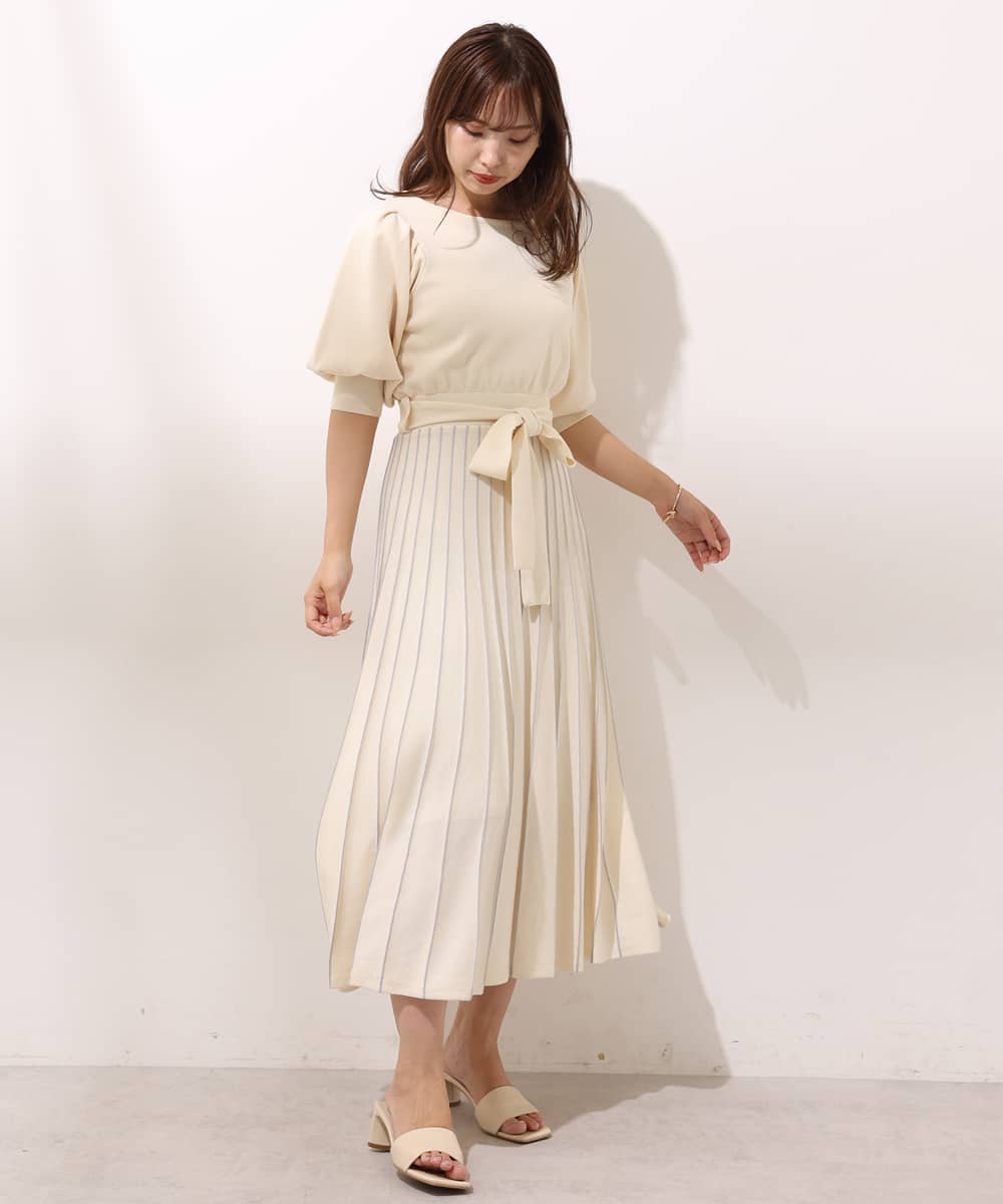 配色ladyニットワンピース レディースファッション通販のワンアフターアナザーナイスクラップ One After Another Nice Claup