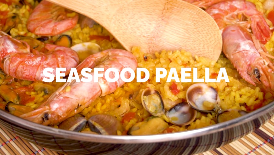 Traditional Seafood Paella