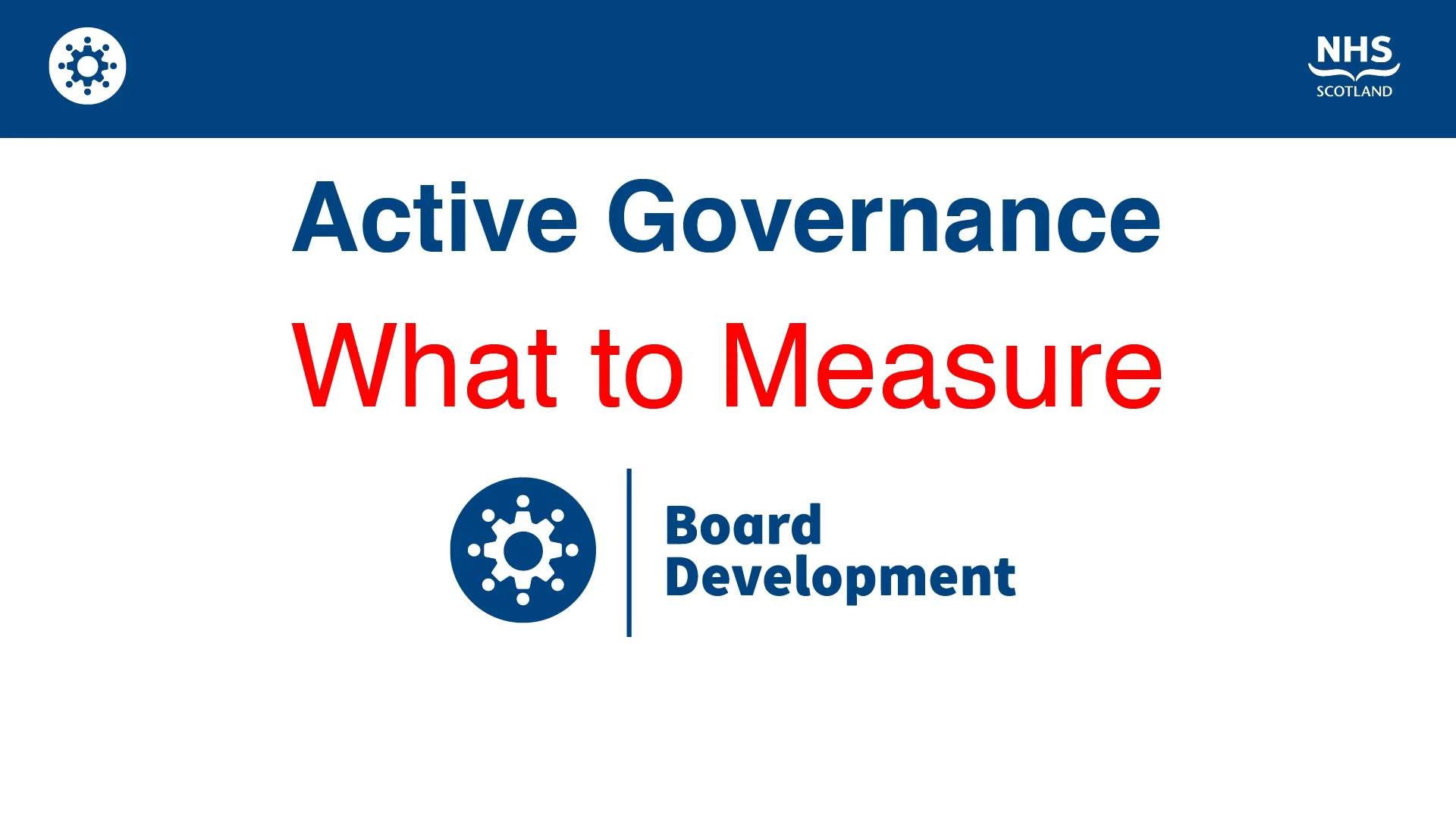 Active Governance What to Measure