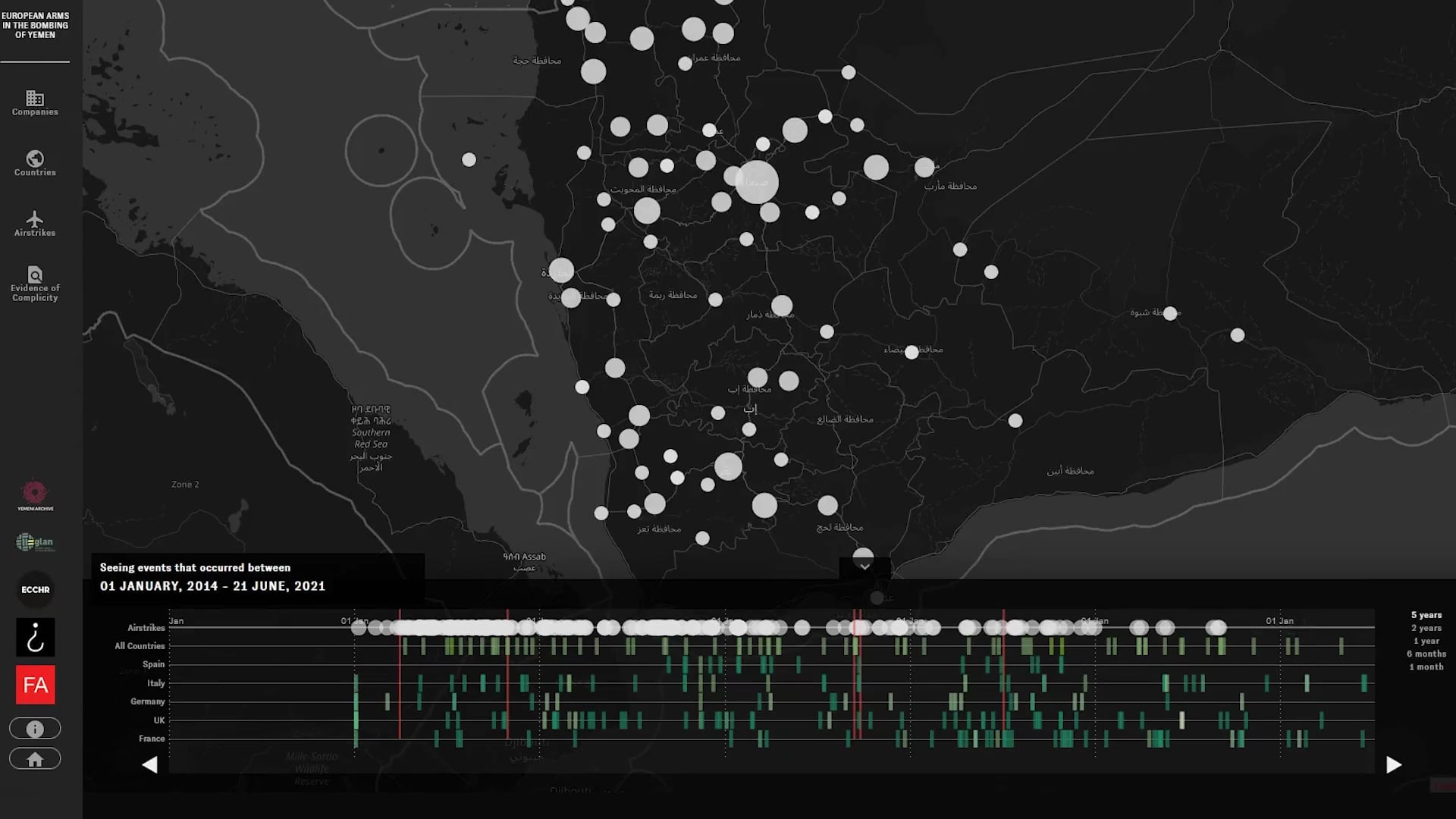 European Arms in the Bombing of Yemen