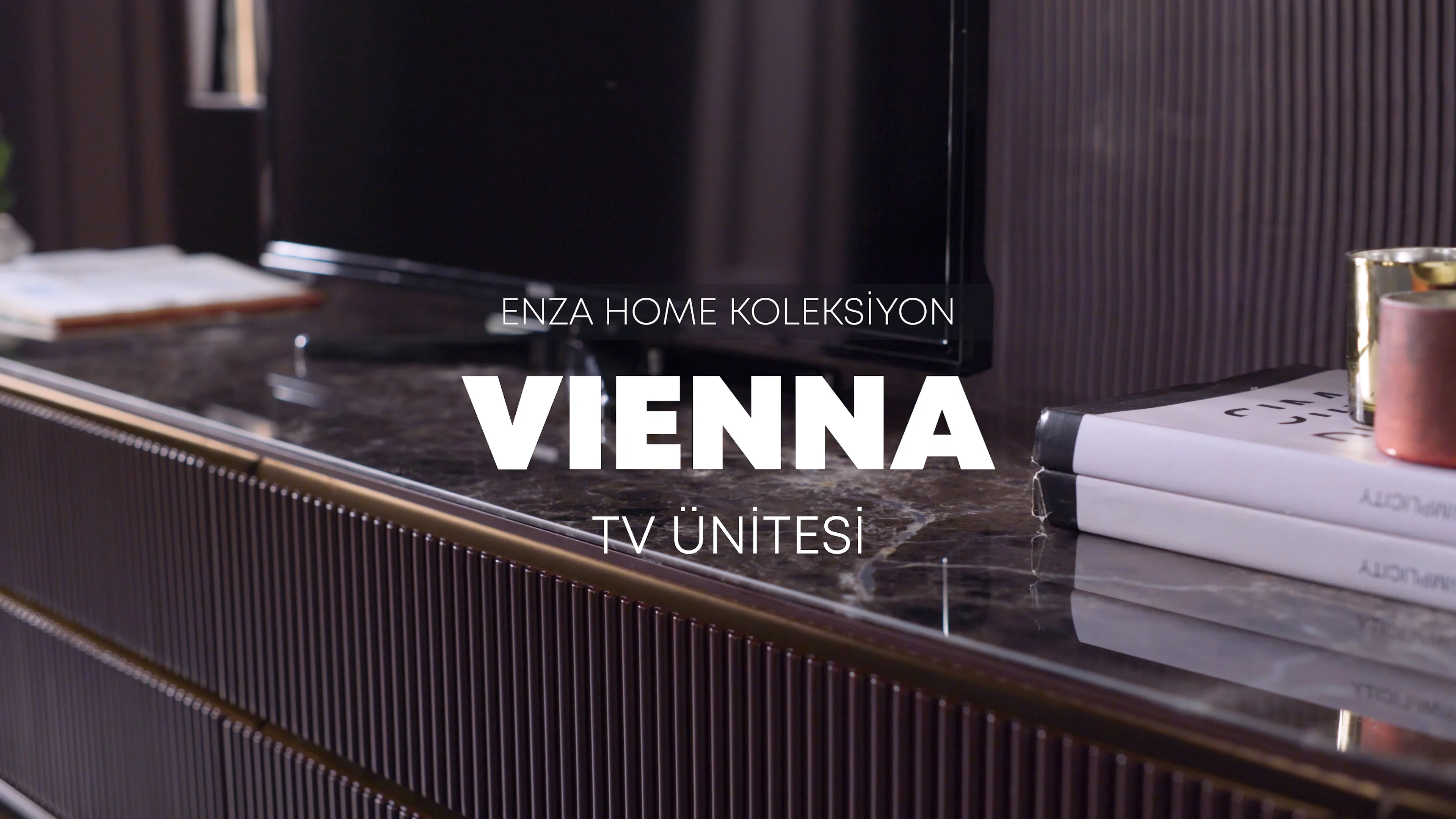 Vienna TV Ünitesi Kombinasyonu 2 242x159 cm (GxY) | Enza Home