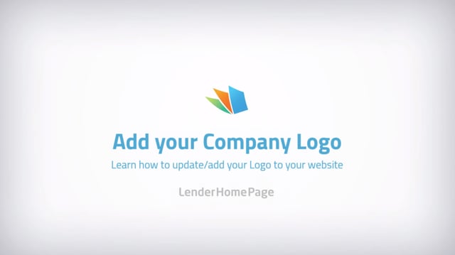 Uploading Logo - LenderHomePage