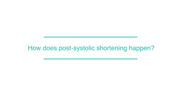 How does post-systolic shortening happen?