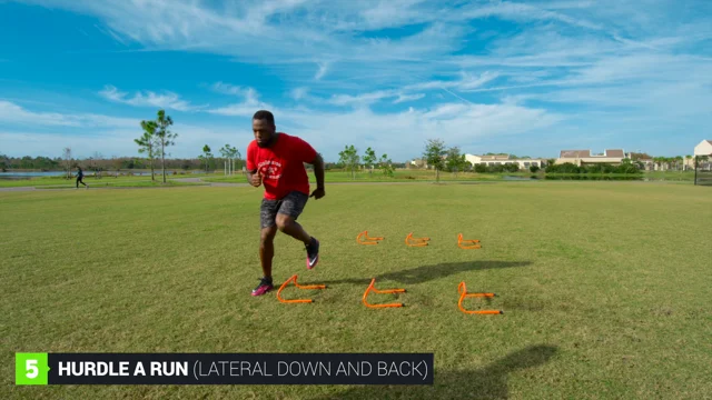 Football hurdle online drills