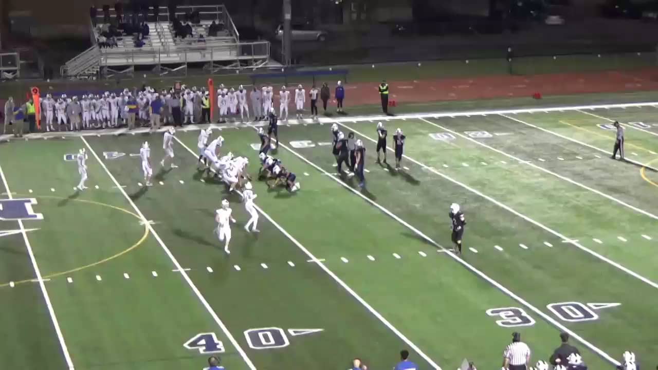 Jordan Nubin big hit on 4th down on Vimeo