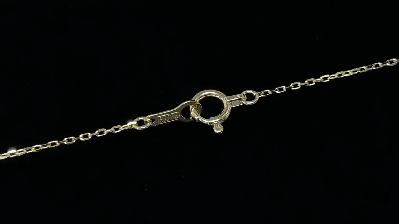 K10 Yellow Gold】 ネックレス カット小豆（あずき）チェーン NO.2