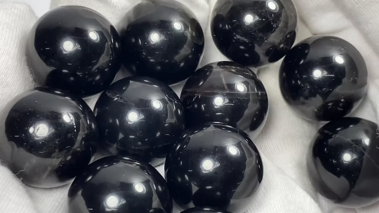 モリオン(黒水晶) スフィア・ラウンド20mm 1個|天然石ビーズ モリオン(黒水晶) スフィア・ラウンド20mm 1個|天然石ビーズ