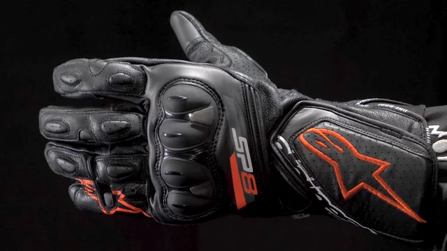 Gants cuir/textile Alpinestars SP-8 v3 noir/noir - Équipement