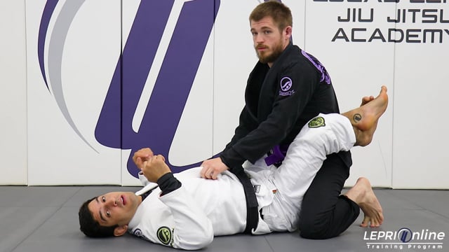 Closed Guard to Hip Sweep to Knee Cut