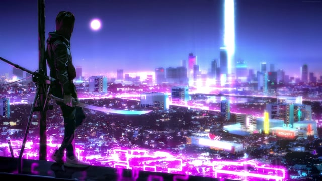 Cyberpunk City Live Wallpaper - free download