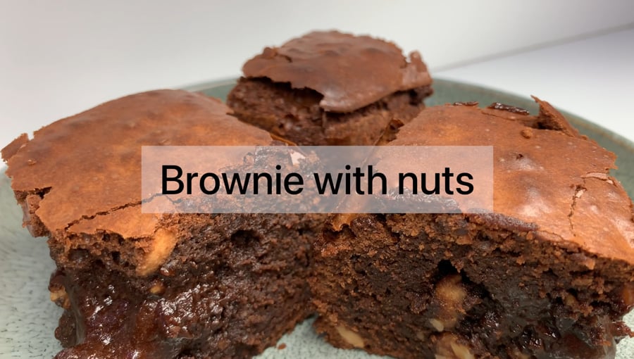 Chocolate Brownie with Nuts Recipe