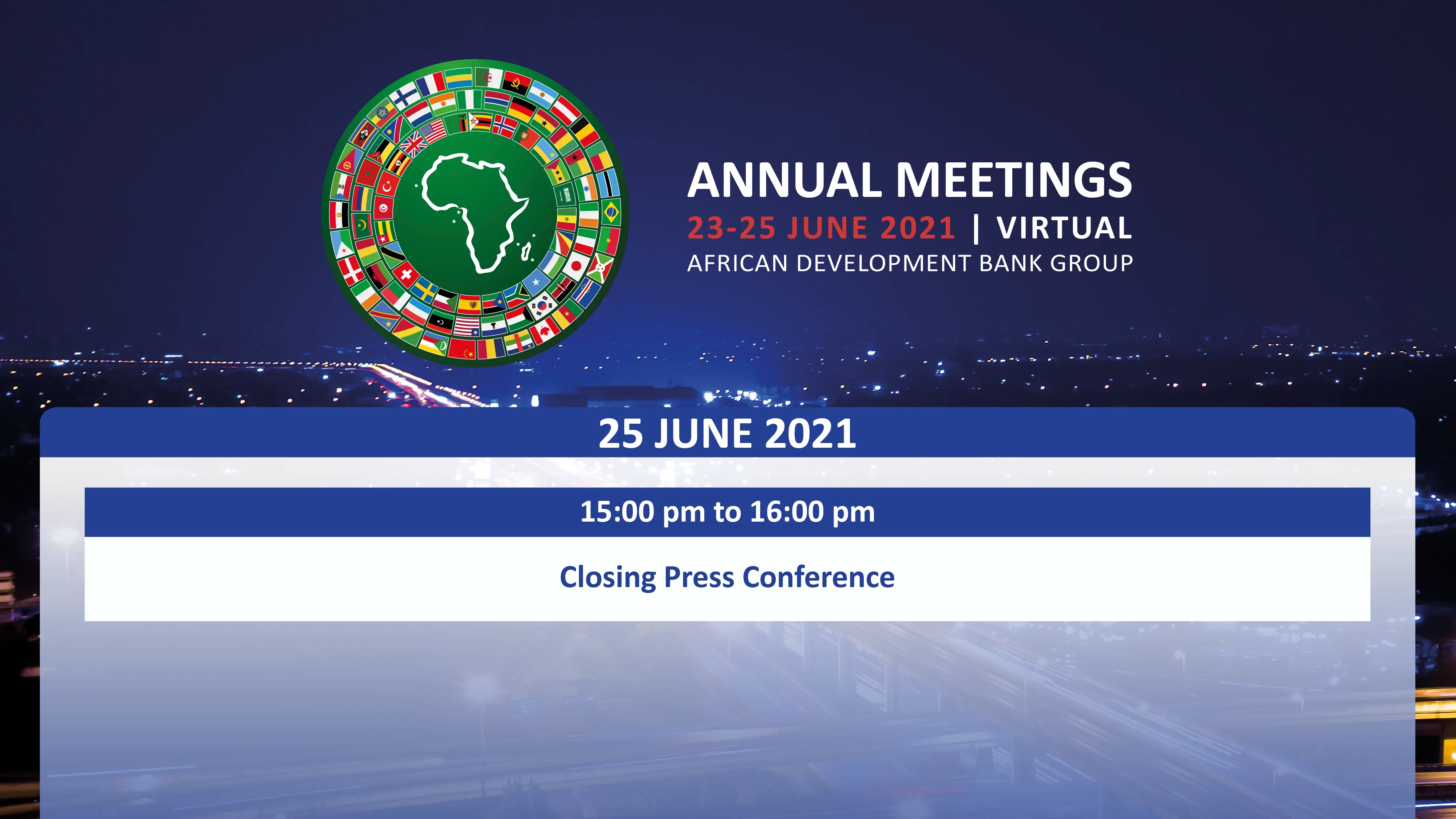 Annual Meetings 2021: Closing Press Conference (FULL SESSION)
