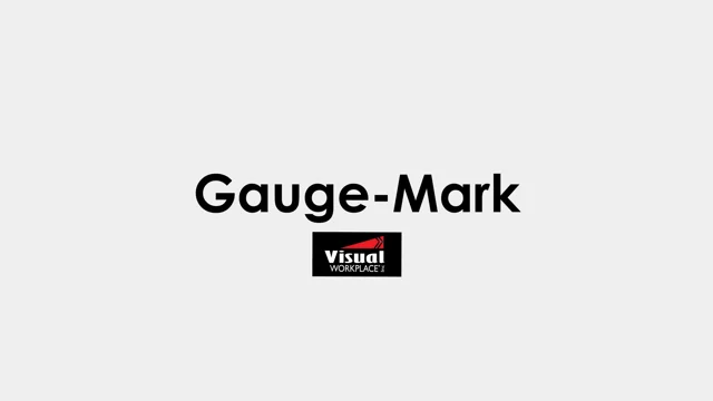 Gauge Mark Vinyl Rolls - Visual Workplace, Inc.
