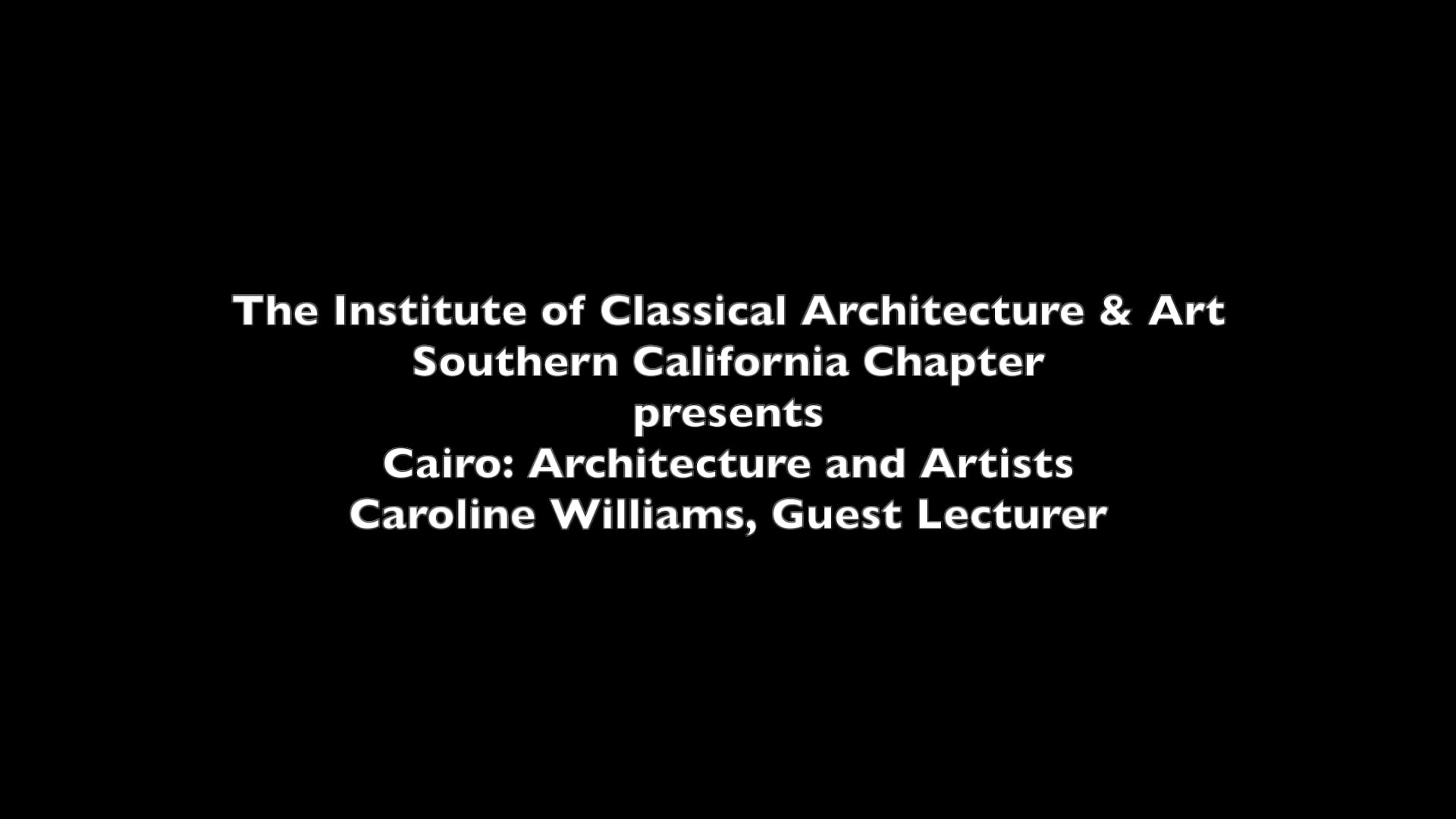 Cairo: Architecture & Artists on Vimeo