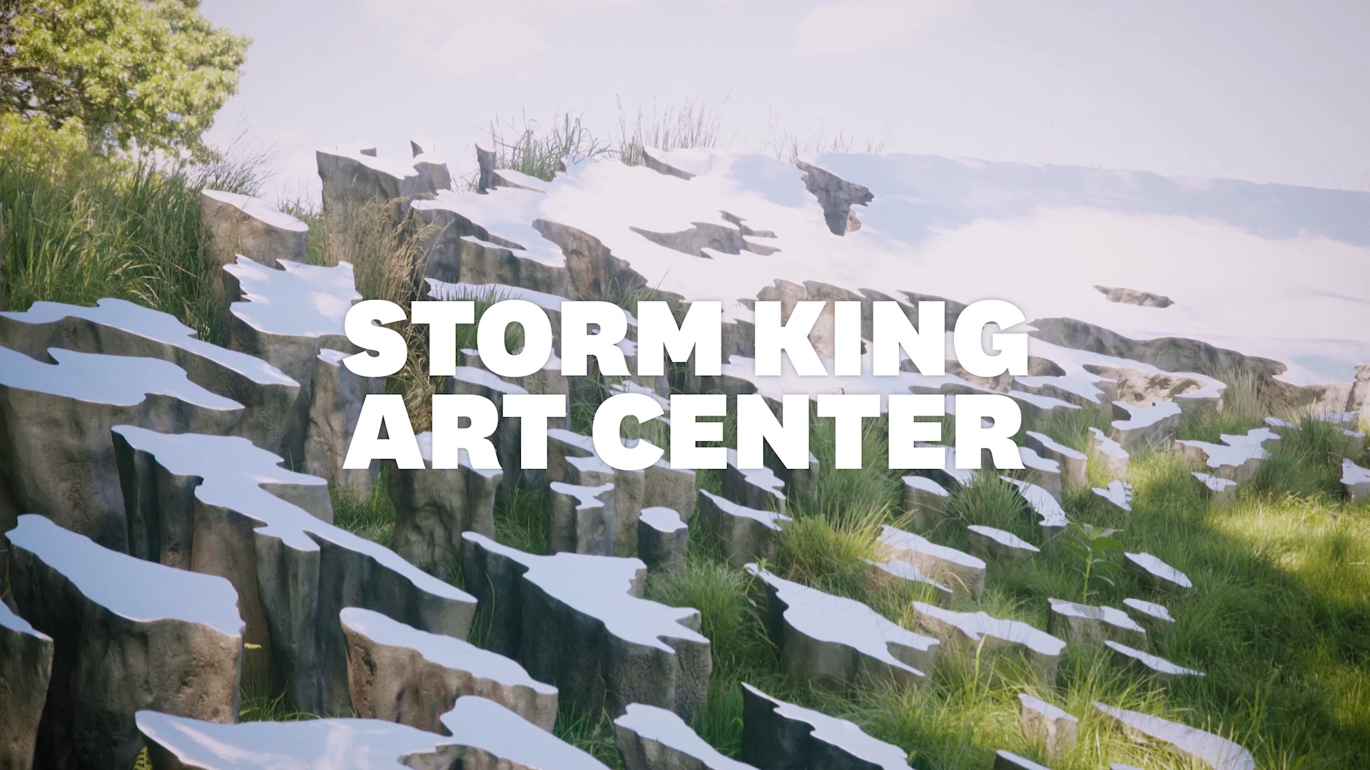 sarah sze embeds mirrored installation into storm king art