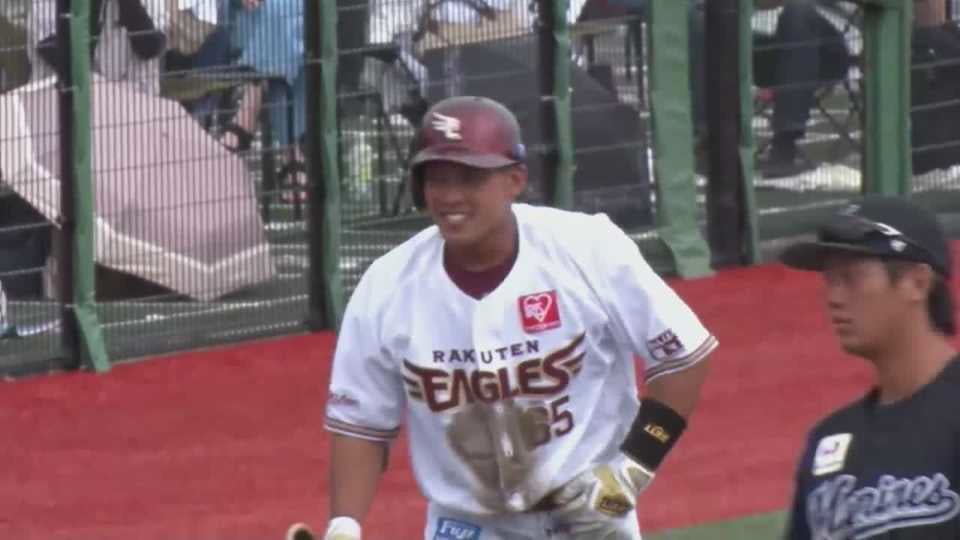 【ファーム】イーグルス・堀内 ヘッドスライディングでタイムリー3ベース!! 2021/6/27 E-M(ファーム)