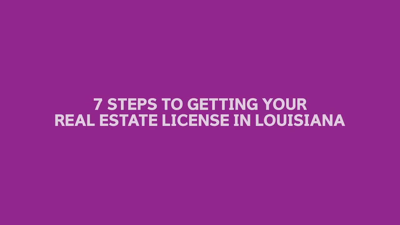 How to Get a Louisiana Real Estate License.mp4 on Vimeo