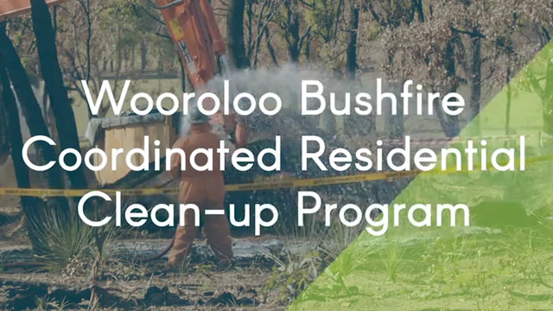 Thuroona Bush Fire Clean-up Video