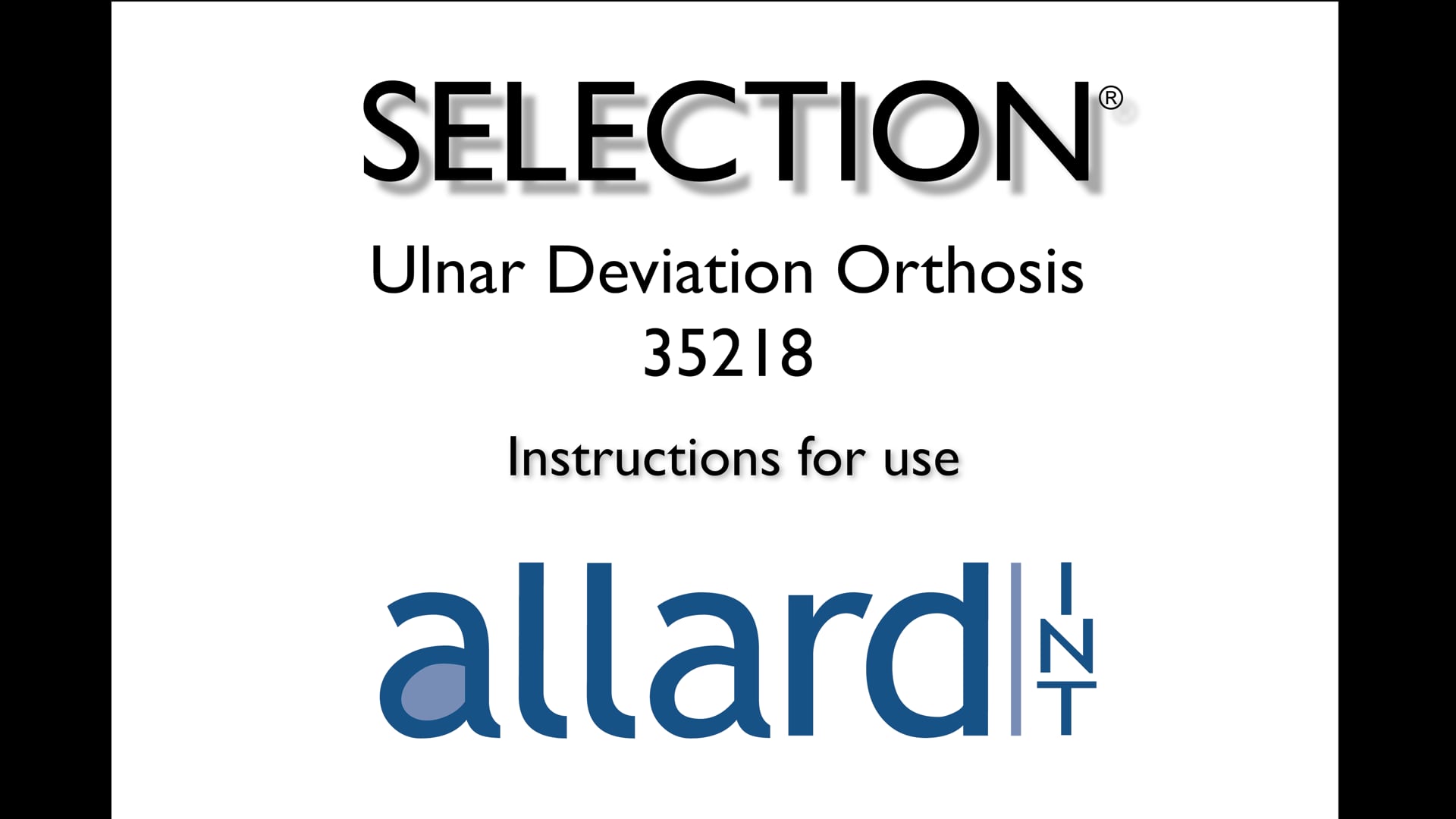 SELECTION Ulnar Deviation Splint