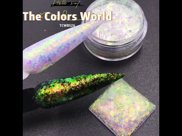 TCT-553 Unicorn Chameleon Flakes Magic Flakes Multi Chrome Nail Powder  Rainbow Flakes Nails Glitter Aurola Foil Glitter Mermaid - AliExpress