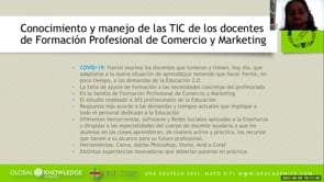 Conocimiento y manejo de las TIC de los docentes de Formación Profesional de Comercio y Marketing