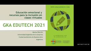 Educación emocional y recursos para la inclusión en las clases virtuales.