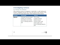 Investigating variances