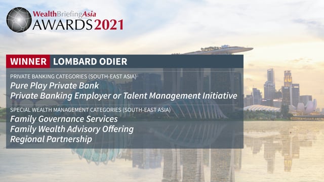 WealthBriefingAsia Awards (Singapore) Video Interview – Lombard Odier  placholder image
