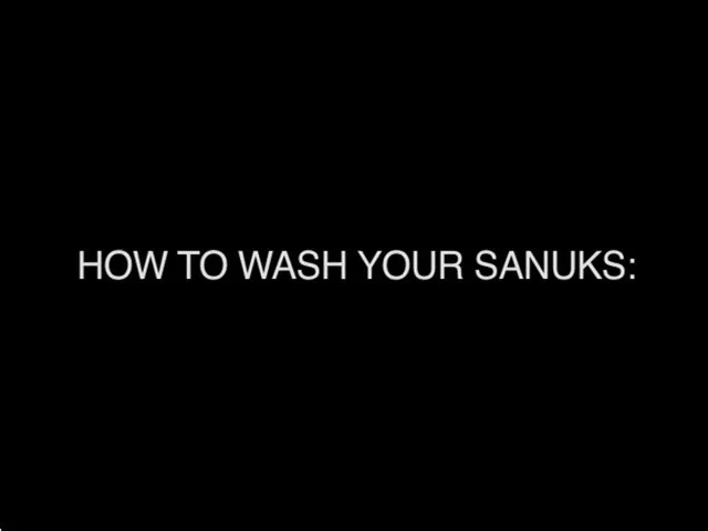 Washing sanuks clearance