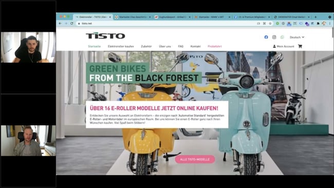 Onlineshop Analyse von TISTO mit Jonas 29.06.21