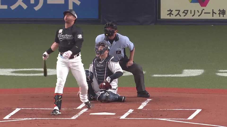 【1回表】マリーンズ・マーティン 先制となるフェンス直撃のタイムリー2ベースヒット!! 2021/6/29 B-M