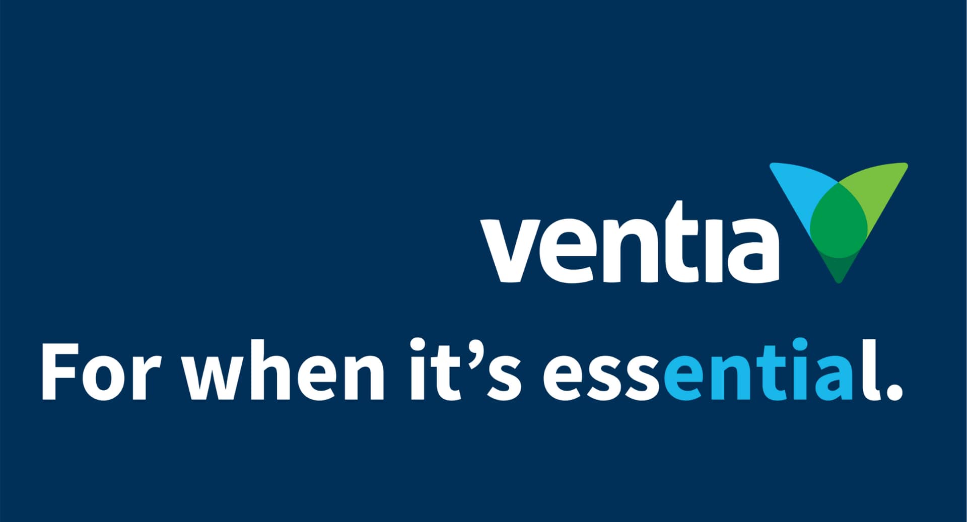 VENTIA For when it's essential on Vimeo