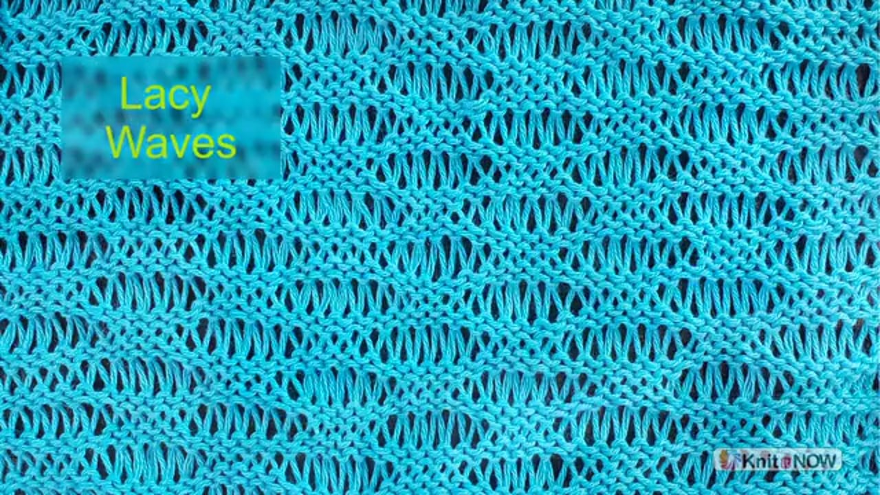 Wavy Lace Machine Knitting Tutorial