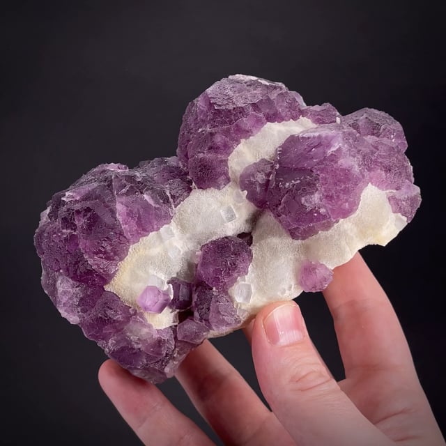 Fluorite on Quartz