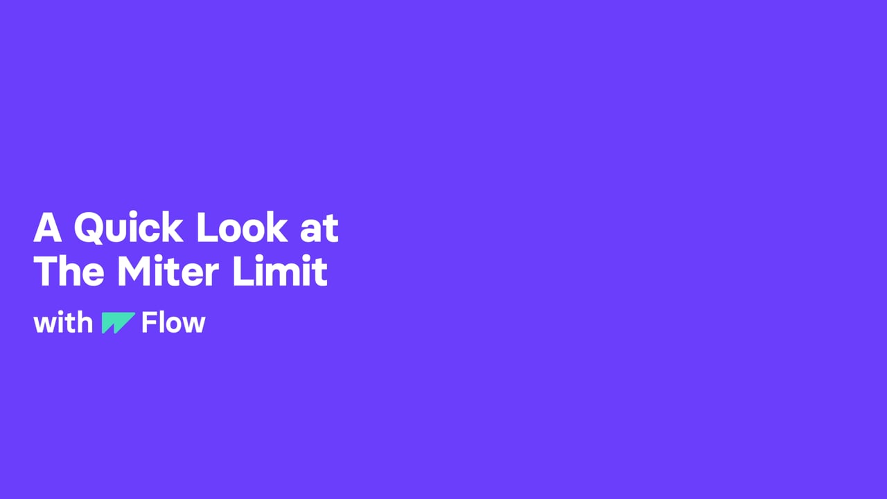 Quick Look – Miter Limit