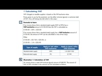 Inclusive & exclusive VAT calculation 