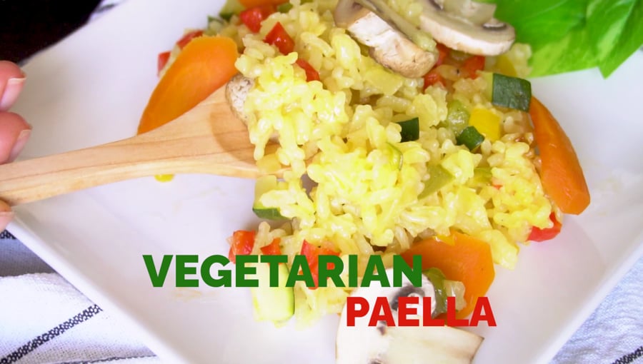 Spanish Vegetable Paella Recipe