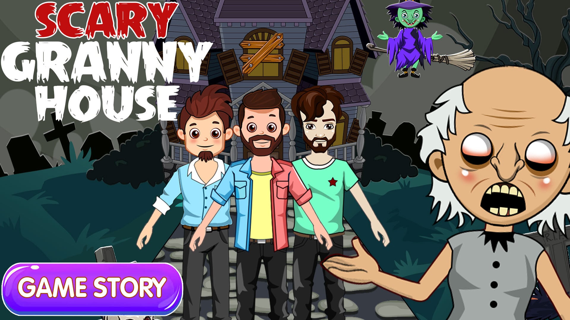 Horror Granny House Game Complete Story || Koko Zone Games