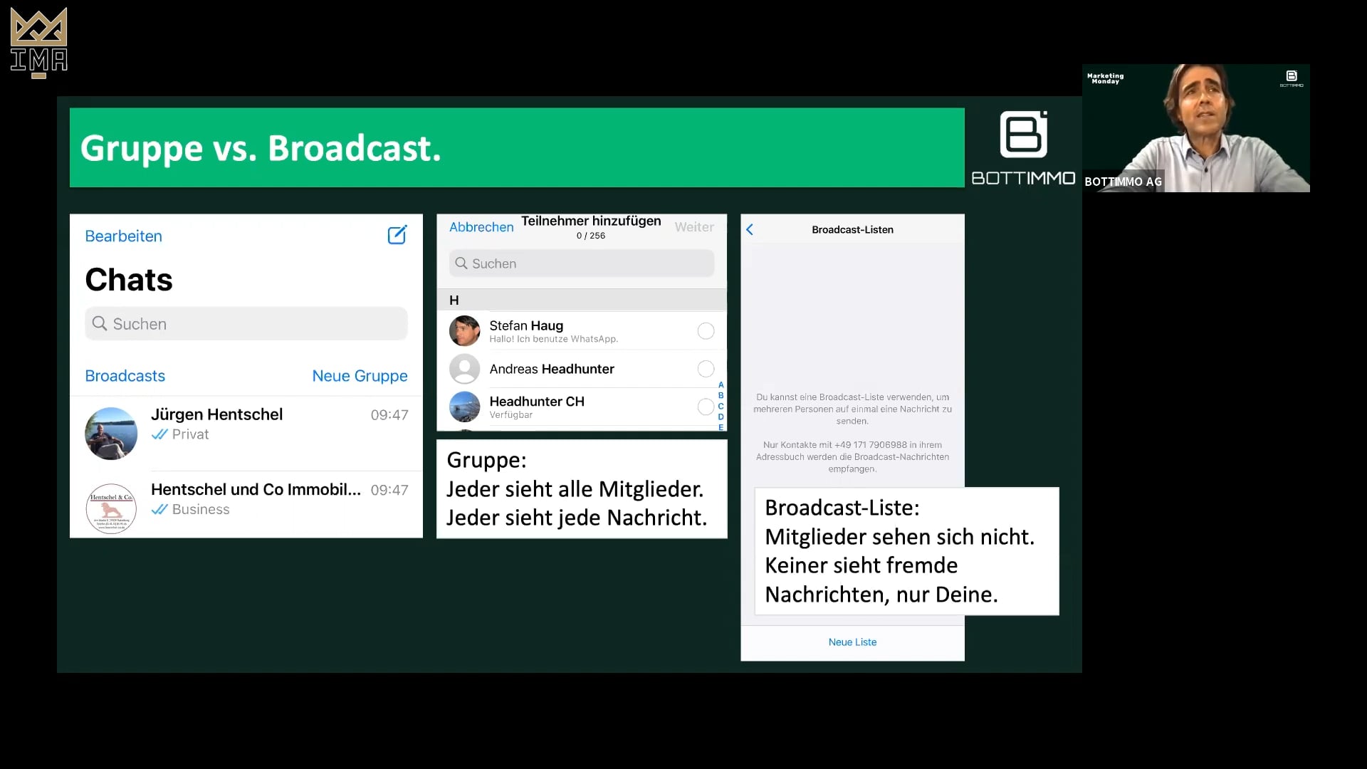 WhatsApp im Einsatz