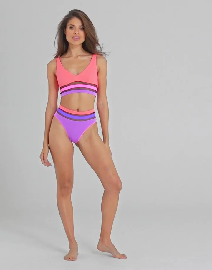 Zenaya Bikini Top in Pink | By Agent Provocateur