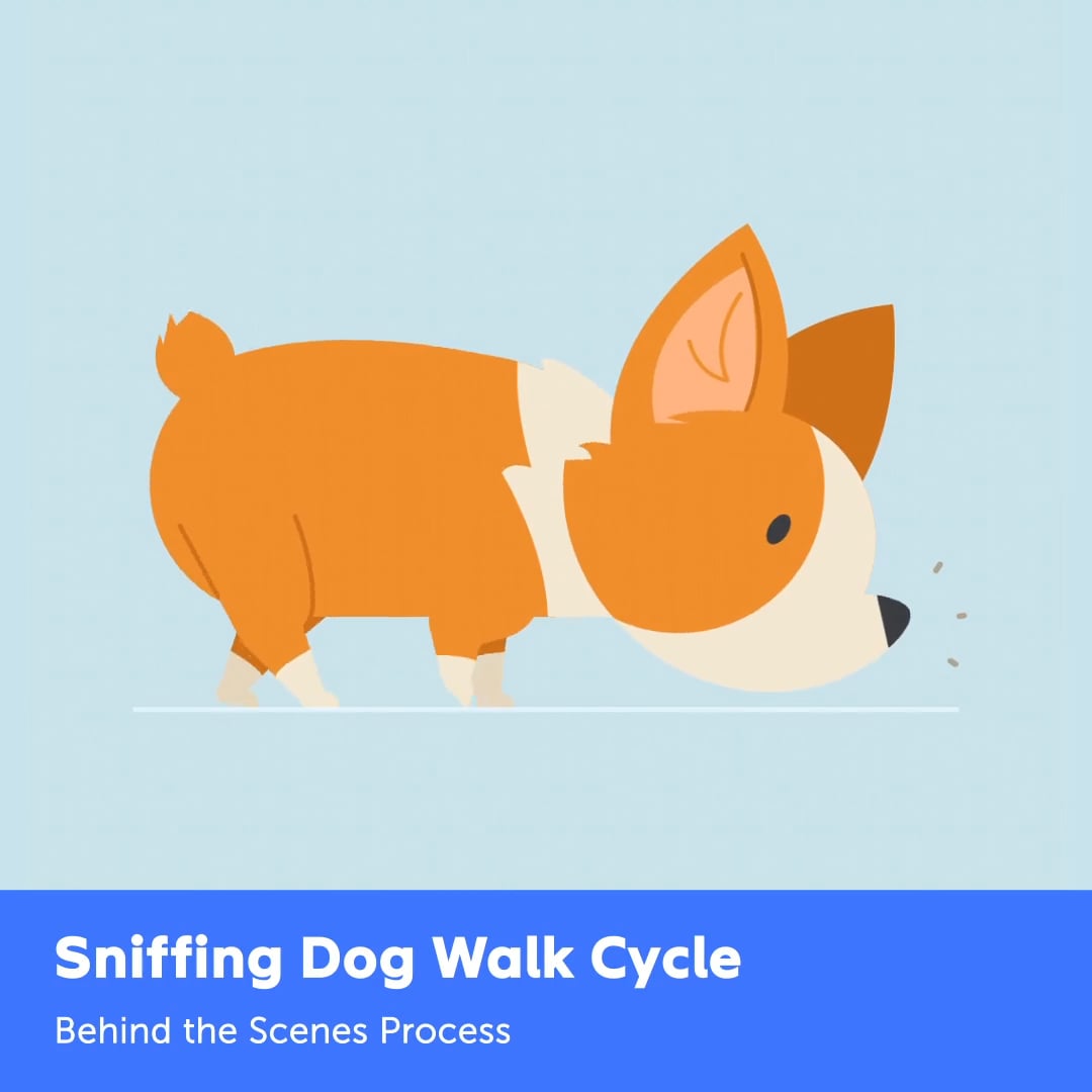 Sniffing Dog Walk Cycle