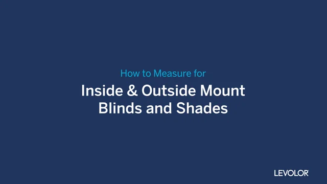 Inside Mounted Blinds- Measuring Instructions