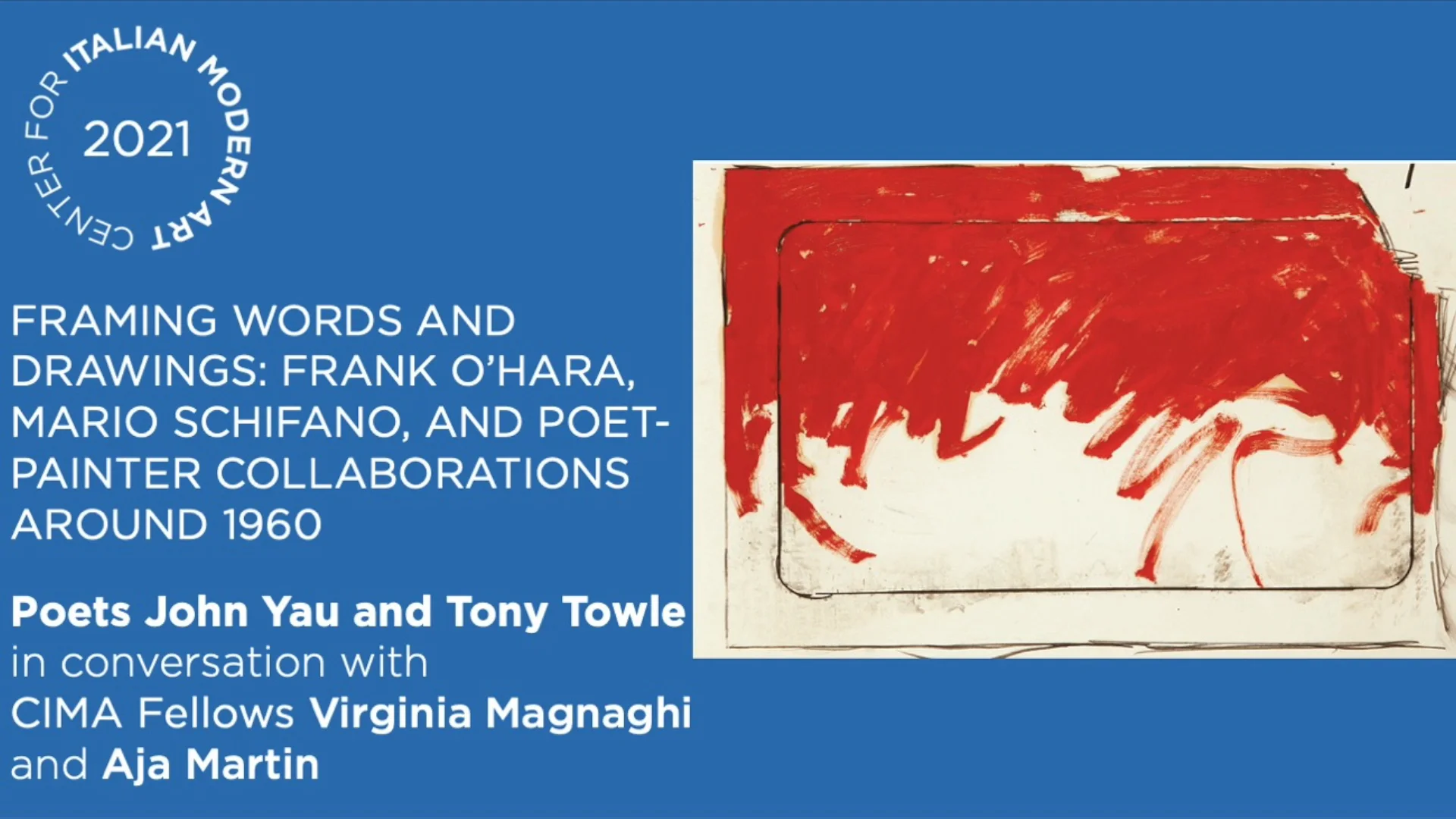 Framing Words and Drawings: John Yau and Tony Towle on Vimeo