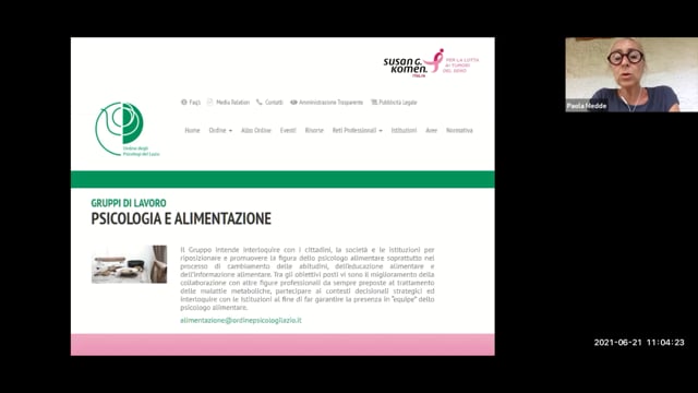 L'alimentazione in oncologia aspetti psicologici nel cambiamento di stili di vita