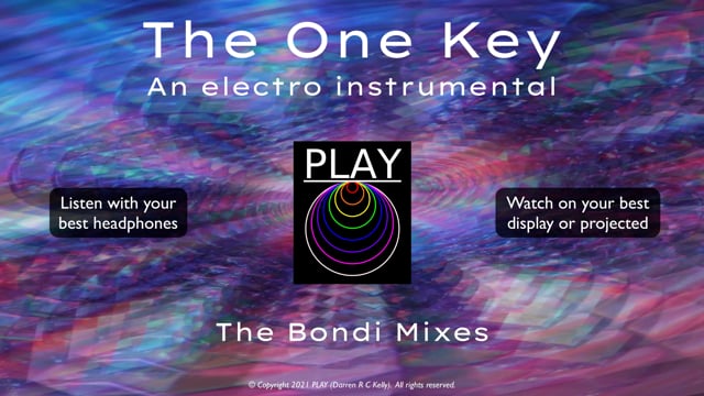 4K: PLAYlogo: 'The One Key (an electro instrumental)' and official Drancel light synthesis video