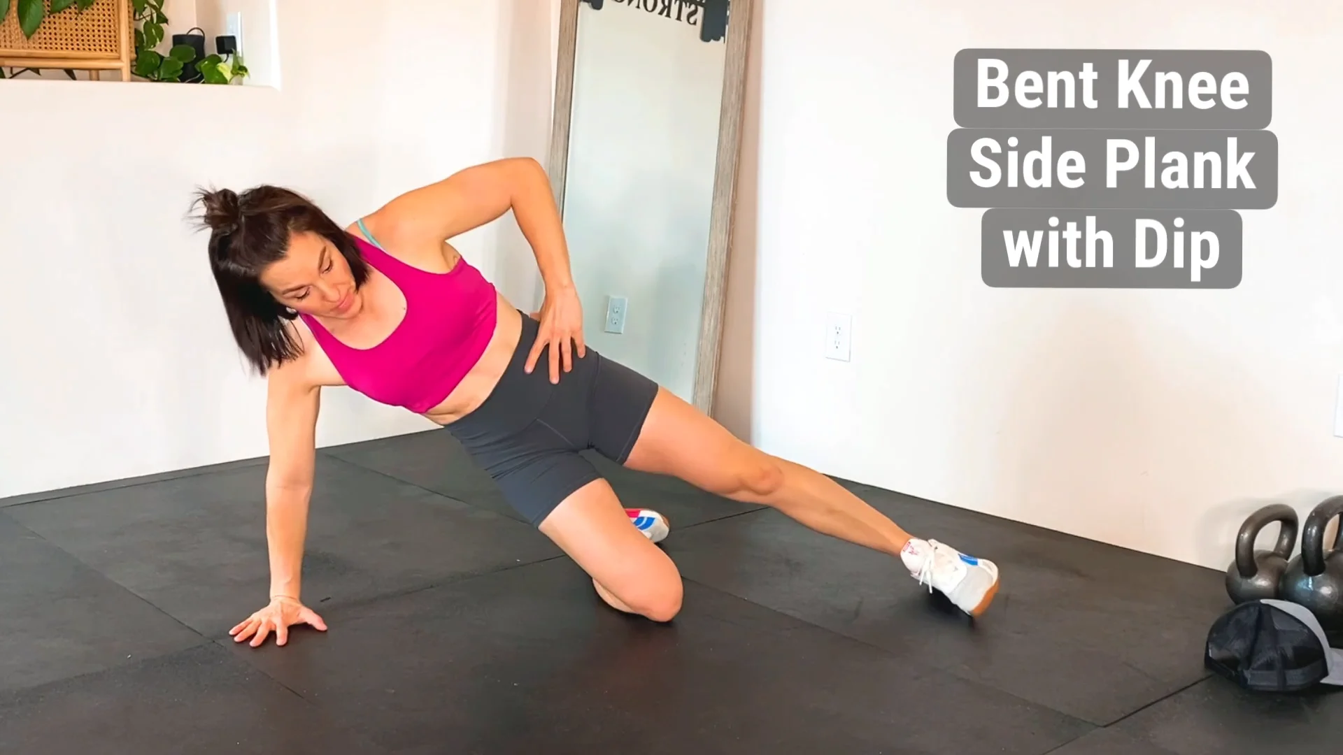 side plank from knees