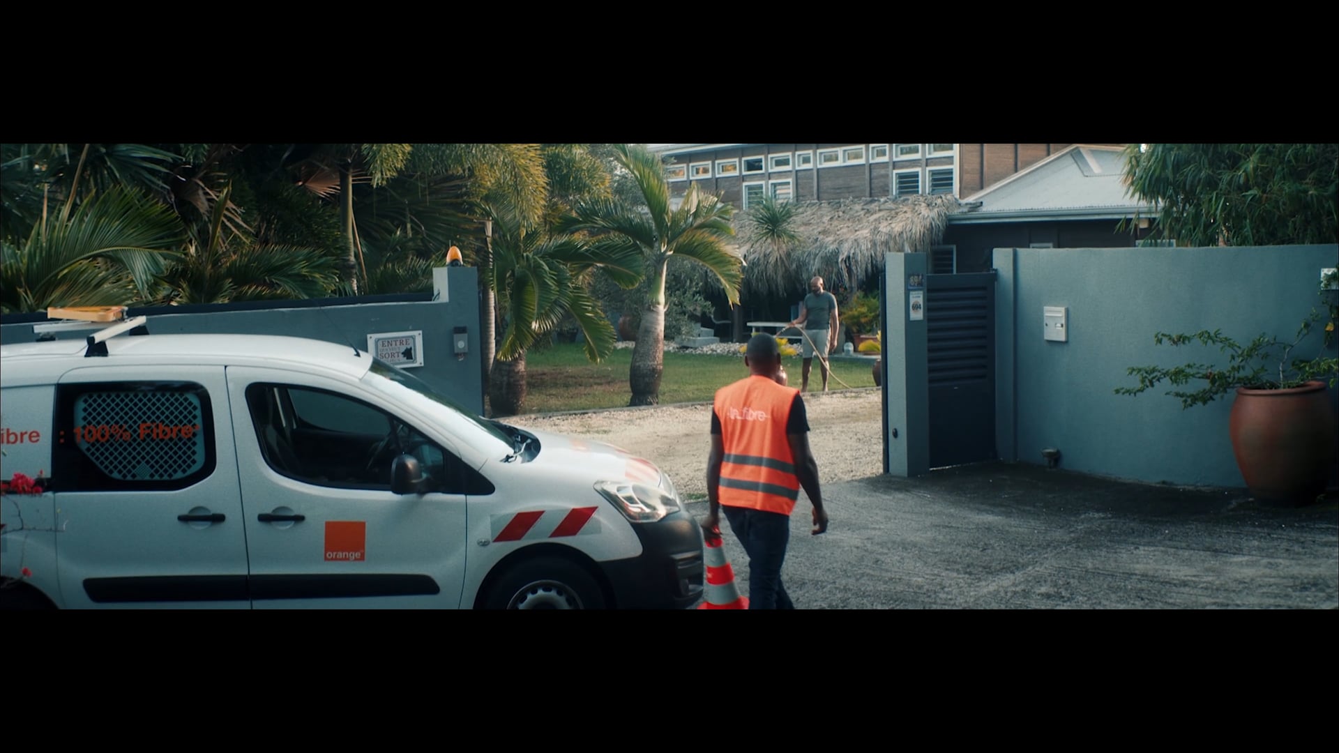 Publicité Orange - Télétravail et Fibre