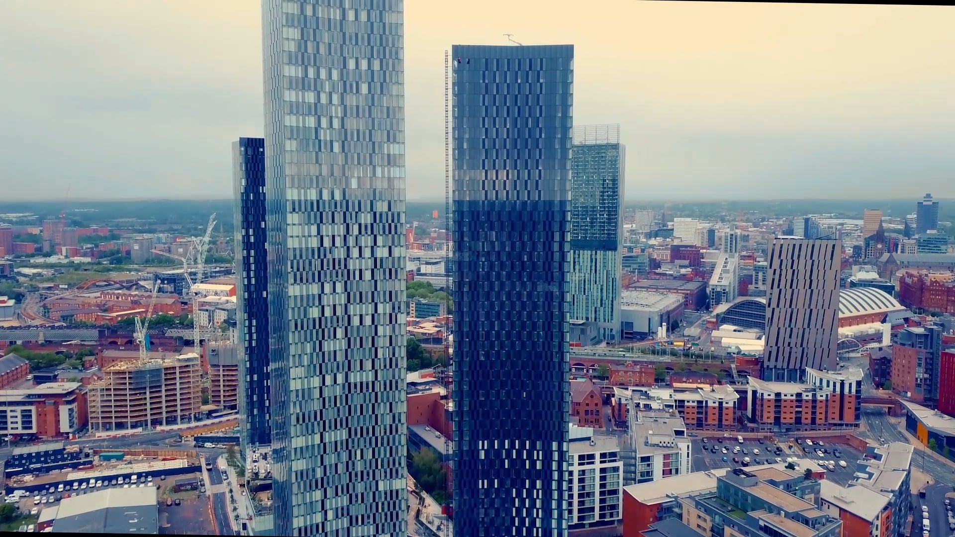 Deansgate Square, Manchester - Drone Video