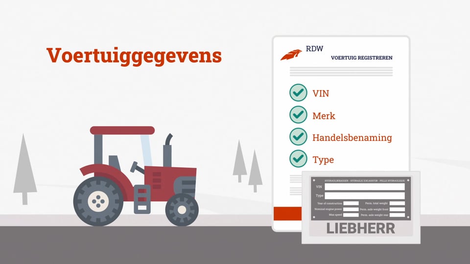 Video afspelen "2D animatie | RDW - Registratie (land)bouwvoertuig (2021)"