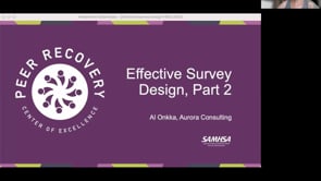 Effective Survey Design Training - Session 2